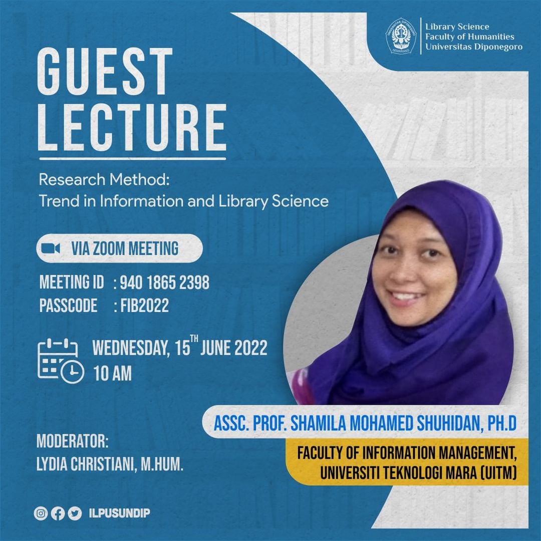 Guest Lecture: “Research Method: Trend in Information and Library Science”