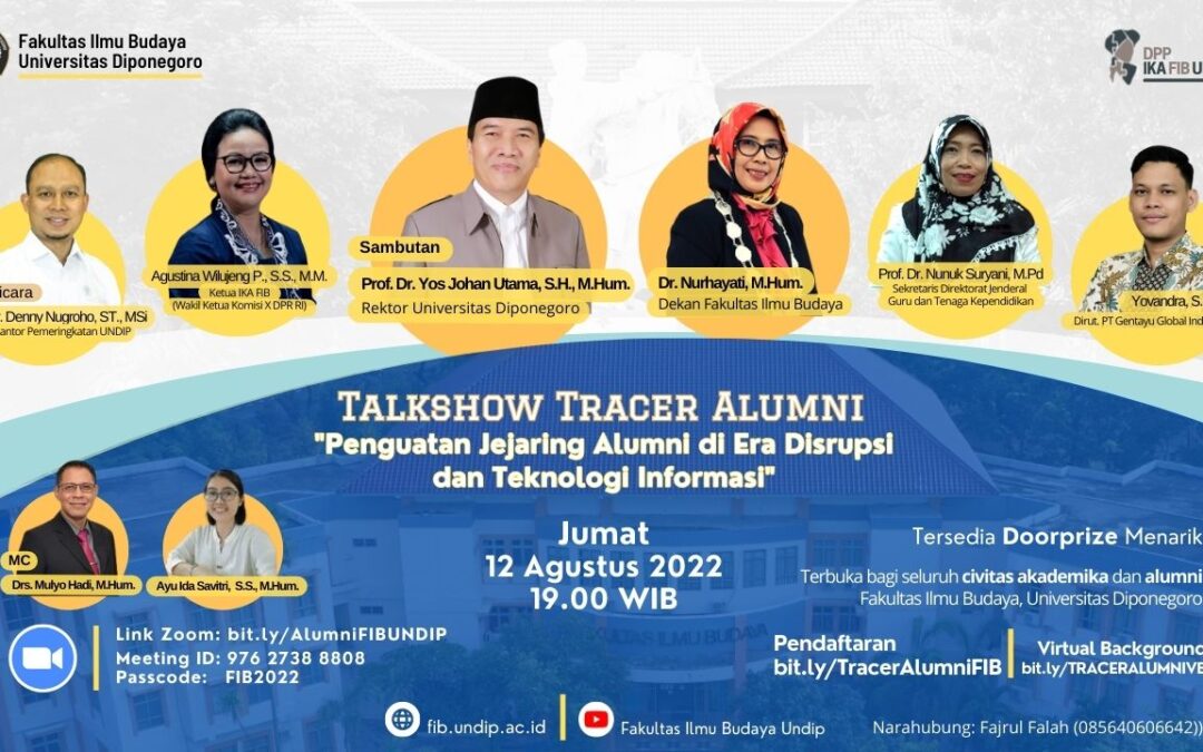 Talkshow Tracer Alumni: Penguatan Jejaring Alumni di Era Disrupsi dan Teknologi Informasi