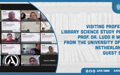 Visiting Professor of Library Science Study Program, Prof. dr. Ludo R Waltman from the University of Leiden, Netherlands as a Guest Speaker