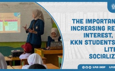 The Importance of Increasing Reading Interest, Undip KKN Students Hold Literacy Socialization