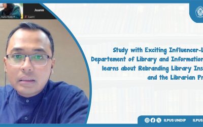 Study with Exciting Influencer-Lecturer: Departement of Library and Information Science learns about Rebranding Library Institutions and the Librarian Profession